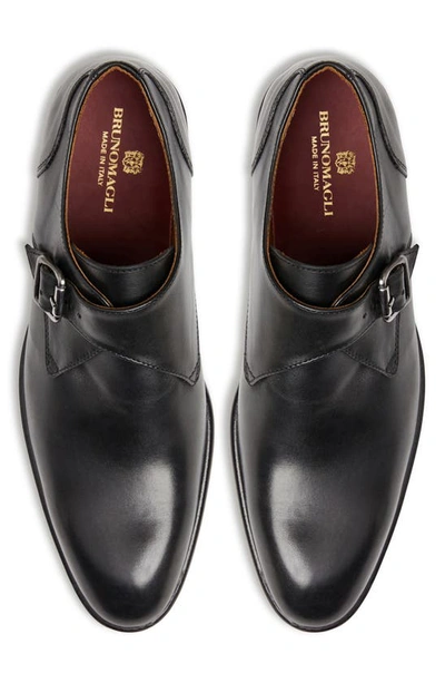 Shop Bruno Magli Solero Monk Strap Loafer In Black