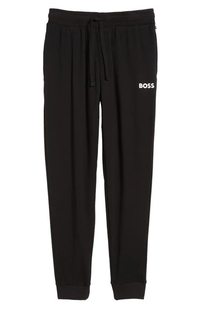 Shop Hugo Boss Fashion Lounge Joggers In Black