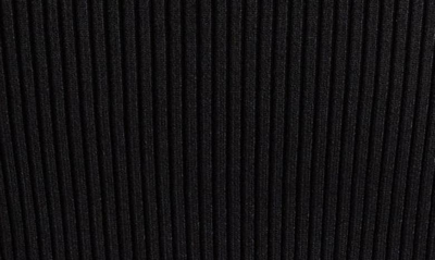 Shop Alexander Mcqueen Asymmetric Slash Zipper Rib Sweater In 1038 Black/ Silver
