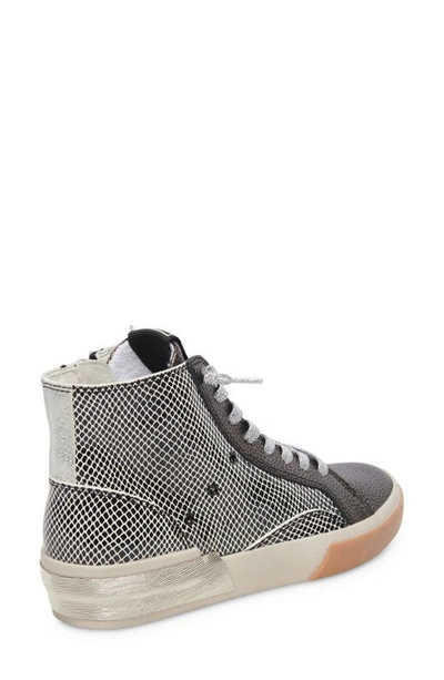 Shop Dolce Vita Zohara High Top Sneaker In Mercury Leather