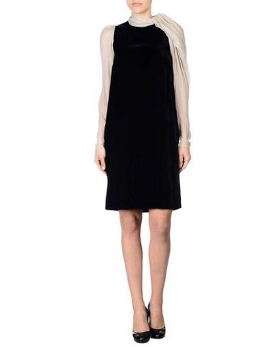 Shop Lanvin Short Dress In Black