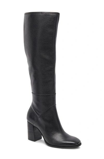 Shop Dolce Vita Fynn Knee High Boot In Onyx Leather