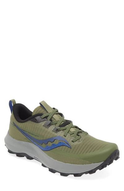 Saucony Peregrine 13 Running Shoe In Glade/ Black