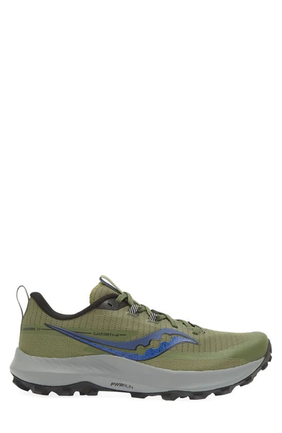 Saucony Peregrine 13 Running Shoe In Glade/ Black