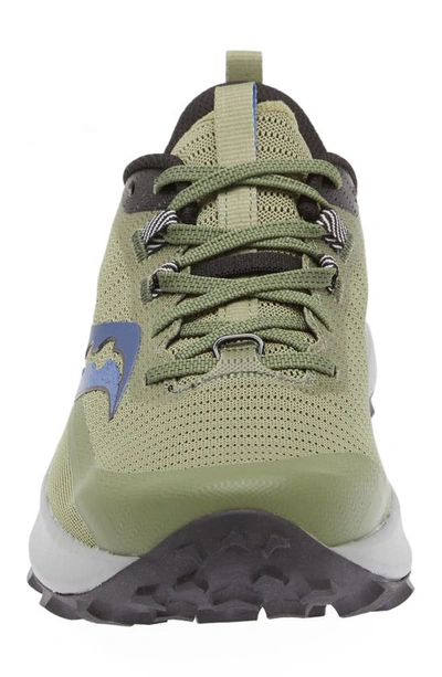 Saucony Peregrine 13 Running Shoe In Glade/ Black
