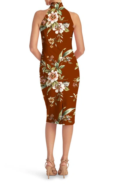 Shop Rachel Rachel Roy Harland Print Sheath Dress In Brown Multi