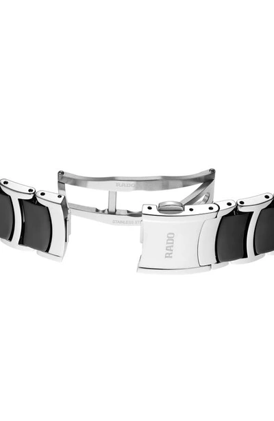 Rado Centrix Diamond Automatic Bracelet Watch, 39.5mm In Black