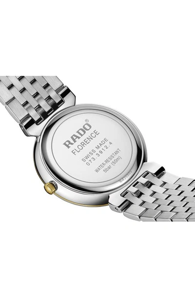 Shop Rado Florence Classic Diamond Bracelet Watch, 38mm In Black
