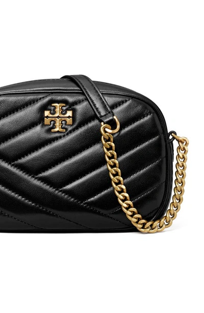 Shop Tory Burch Kira Chevron Camera Bag In Black