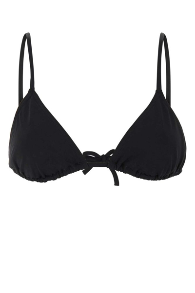 Shop Eres Mouna Stretched Triangle Bikini Top In Black