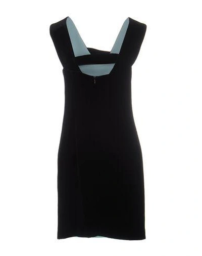 Shop Emporio Armani Short Dress In Black