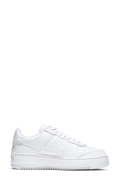 Shop Nike Air Force 1 Shadow Sneaker In White/ White/ White