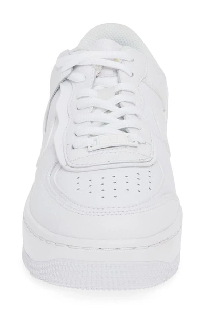 Nike Air Force 1 Shadow Sneaker In White/ White/ White
