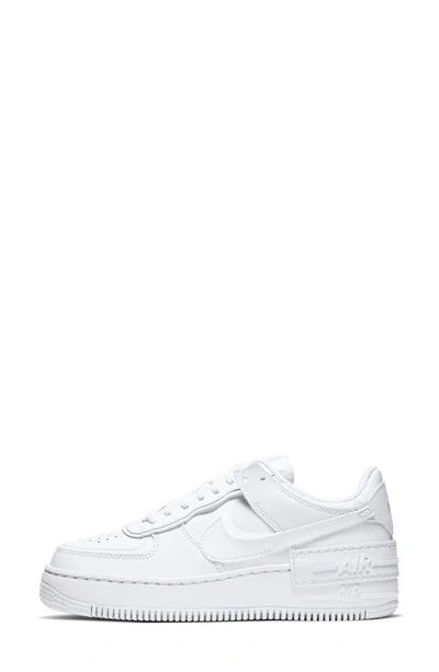 Nike Air Force 1 Shadow Sneaker In White/ White/ White