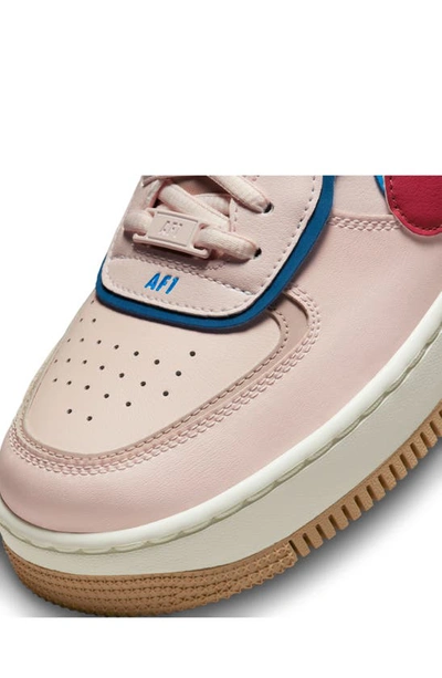 Shop Nike Air Force 1 Shadow Sneaker In Light Soft Pink/ Rust/ Stone