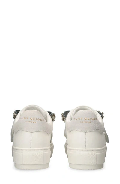 Kurt Geiger Laney Bow Sneaker In Open Grey