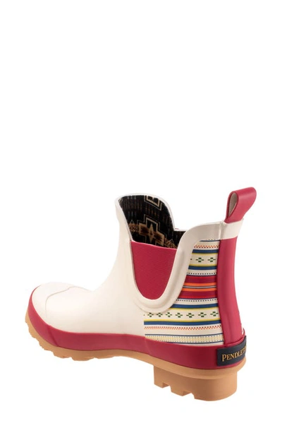 Shop Pendleton Paloma Stripe Waterproof Chelsea Boot In White Multi
