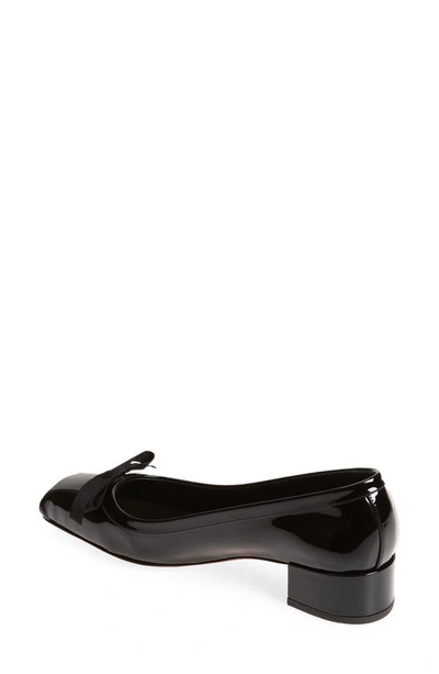 Christian Louboutin Mamaflirt 30 Bow-detailed Patent-leather Pumps In B439 Black