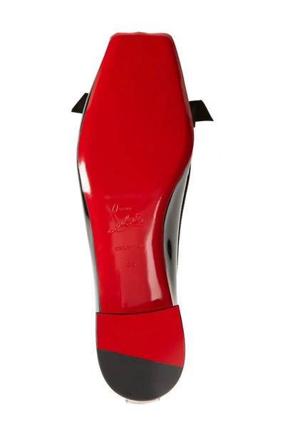 Christian Louboutin Mamaflirt 30 Bow-detailed Patent-leather Pumps In B439 Black
