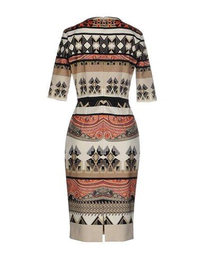 Shop Etro Knee-length Dress In Beige