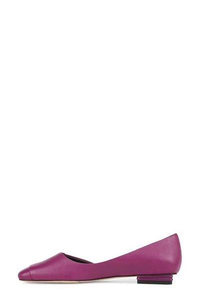 Sarto By Franco Sarto Tracy Square Toe Half D'orsay Flat In Raspberry