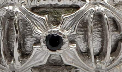 Armenta Romero Black Sapphire Ring In Silver