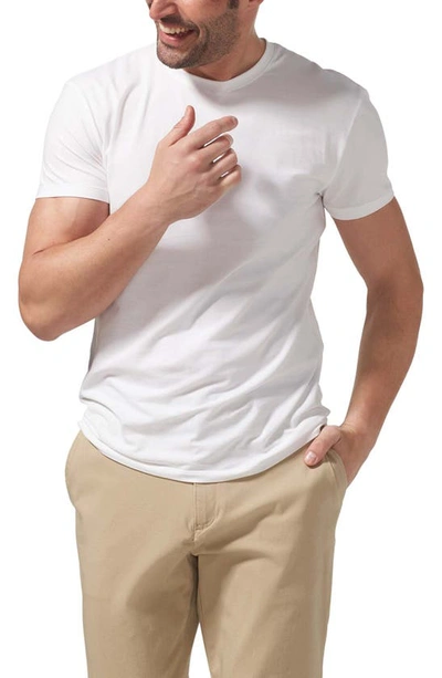 Shop Tommy John 2-pack Cool Cotton Modern Fit Crewneck Undershirts In White Double