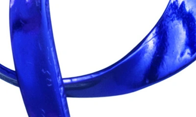 Sterling King Allegro Ribbon Drop Earrings In Cobalt