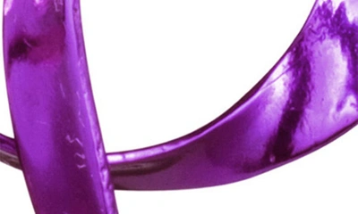 Sterling King Allegro Ribbon Drop Earrings In Violet