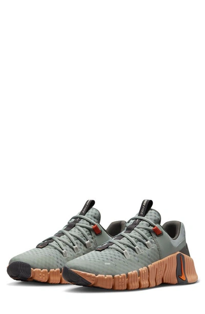 Shop Nike Free Metcon 5 Training Shoe In Mica Green/ Amber Brown