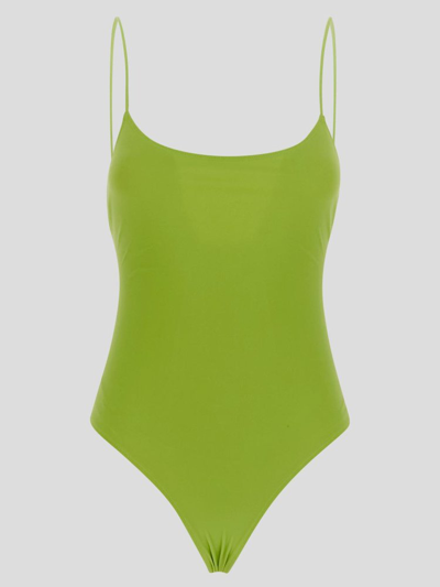 Shop Lido Trentasei Open Back Swimsuit In Green