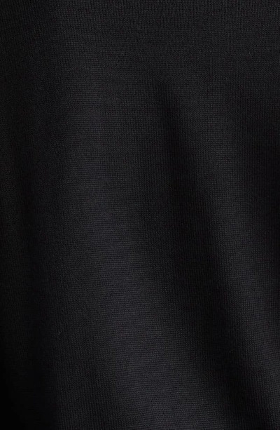 Shop Attico Atwell Wool Long Sleeve Wrap Dress In Black