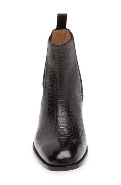 Tom Ford Alec Croc-effect Leather Chelsea Boots In Black