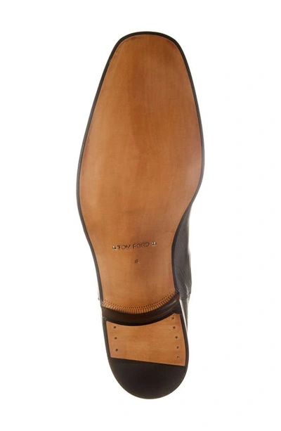 Tom Ford Alec Croc-effect Leather Chelsea Boots In Black