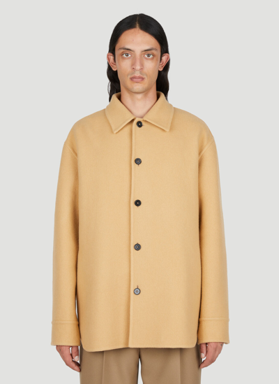 Shop Jil Sander Wool Jacket In Camel