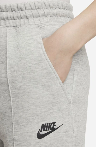 Shop Nike Kids' Sportswear Tech Fleece Joggers In Dark Grey Heather/ Black