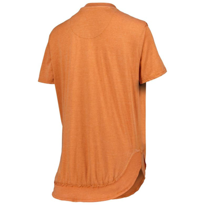 Pressbox Texas Orange Texas Longhorns Arch Poncho T-shirt In Burnt Orange