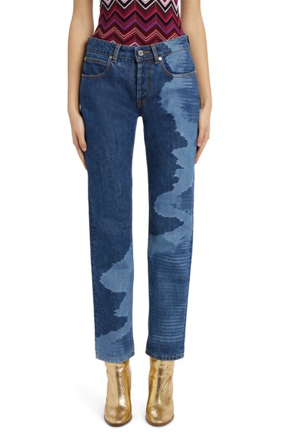 Shop Missoni Space Dye Laser Nonstretch Jeans In Space Dye Laser On Blue