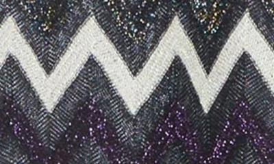 Shop Missoni Metallic Mixed Zigzag Miniskirt In Multi/ Black Base