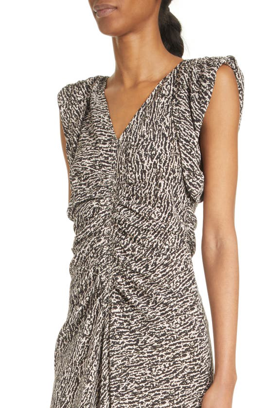 ISABEL MARANT Gilya ruched midi dress - Black