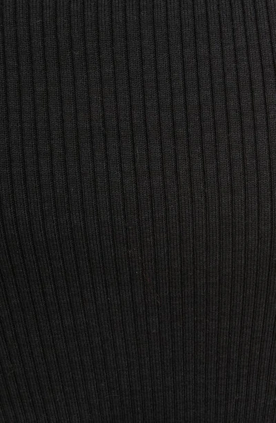 Shop Isabel Marant Zael Bustier Long Sleeve Merino Wool Blend Sweater Dress In Black