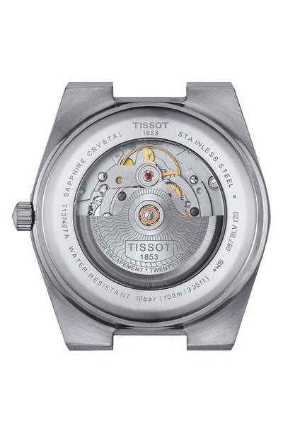 Tissot T1374071135100 Prx Powermatic 80 Stainless-steel Automatic Watch In Silver Grey
