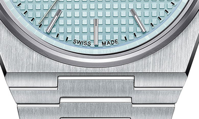 Shop Tissot Prx Powermatic 80 Bracelet Watch, 40mm In Silver Grey