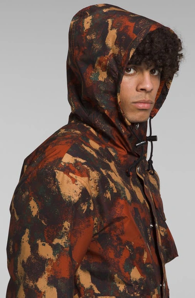 Shop The North Face M66 Utility Rain Jacket In Brandy Brown Evolved Texture
