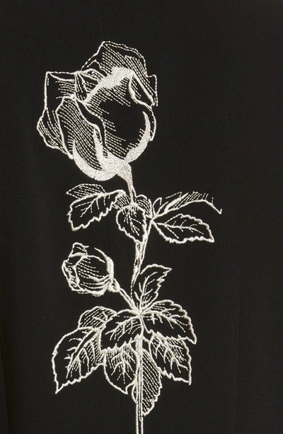 Shop Cinq À Sept Cheyenne Mon Amour Embroidered Blazer In Black