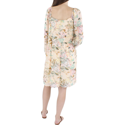 Shop As U Wish Juniors Womens Floral Print Short Mini Dress In Pink