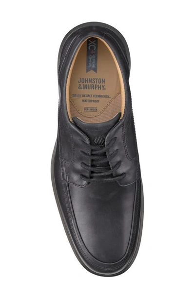 Johnston & Murphy Stanton Runoff 2.0 Xc4 Waterproof Derby In Black Waterproof Full Grain