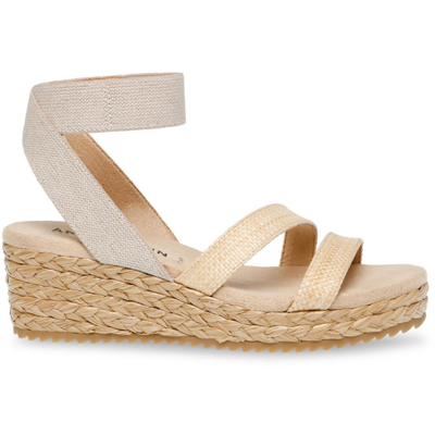Shop Anne Klein Alyson Womens Ankle Strap Slingback Wedge Sandals In Beige