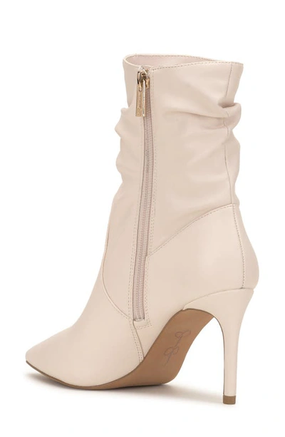 Shop Jessica Simpson Siantar Slouch Pointed Toe Bootie In Chalk