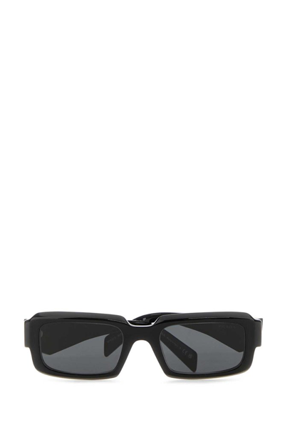 Shop Prada Eyewear Rectangle In Black